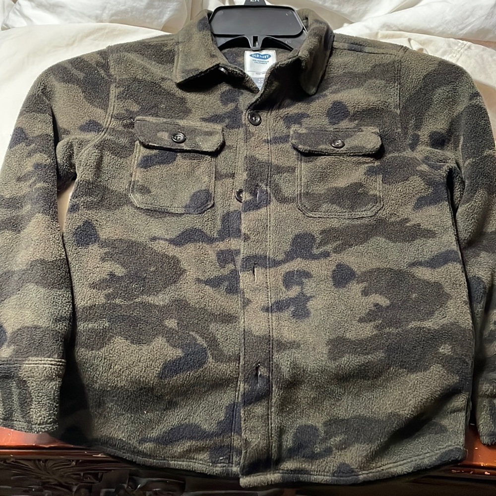 Boys Camo Fleece Jacket